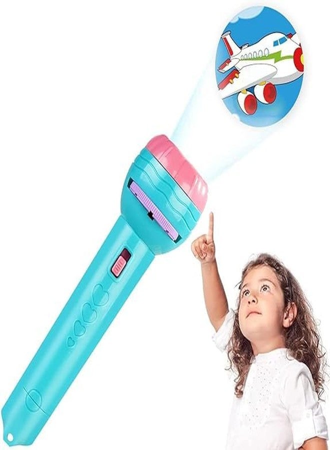 DIHAWK 3 Slides 24 Pictures Clear Projection Slide Flashlight Projector Torch for Kids - Mini Flashlight Projector Toys Multicolor Lights for 1-3 Years Olds Kids (Kids-Torch-Multicolor, 1, Count) - Image 4